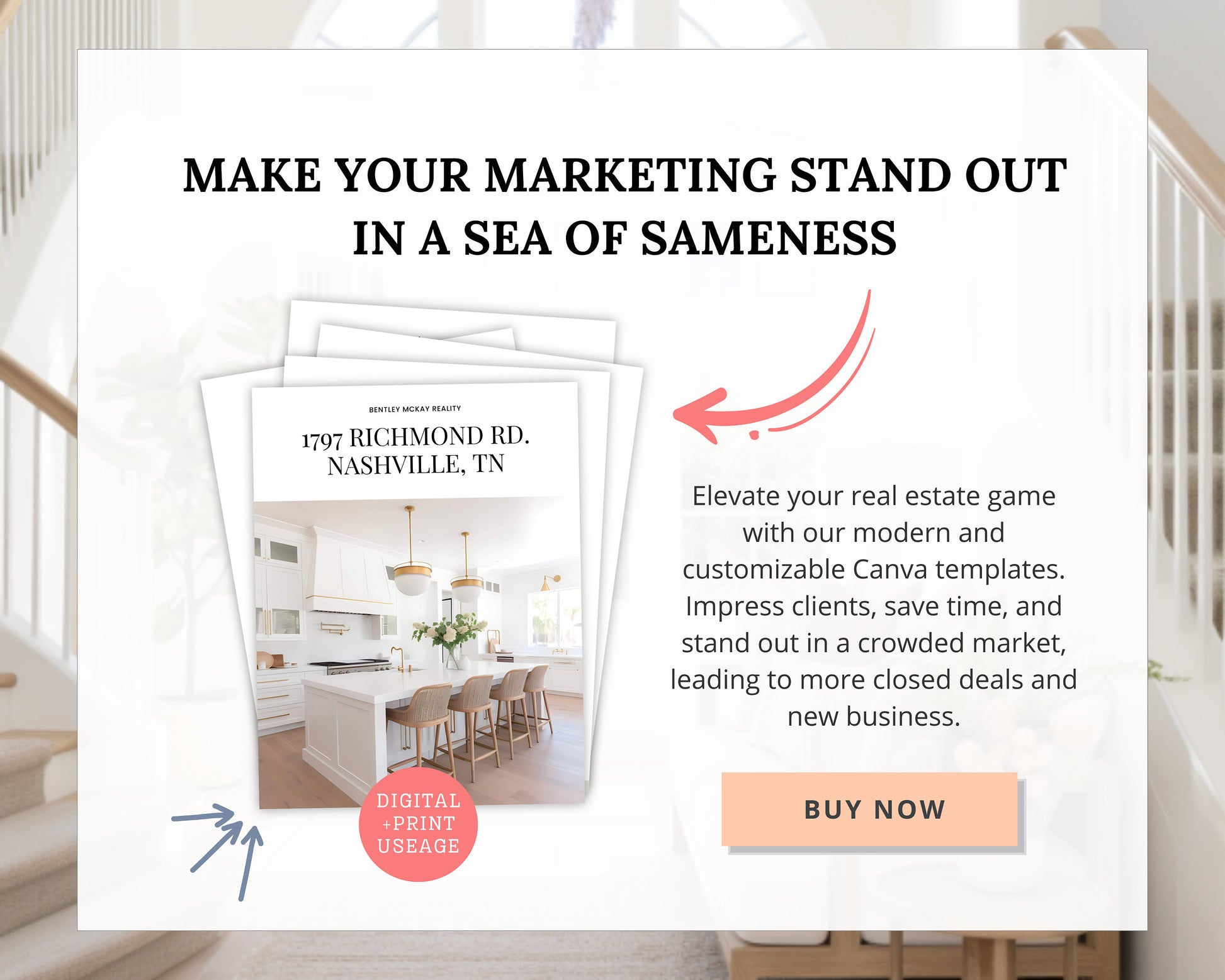 Real Estate Brochure | Property Brochure | Open House Brochure | For Sale Flyer | Listing Flyer | Real Estate Marketing | Brochure Template