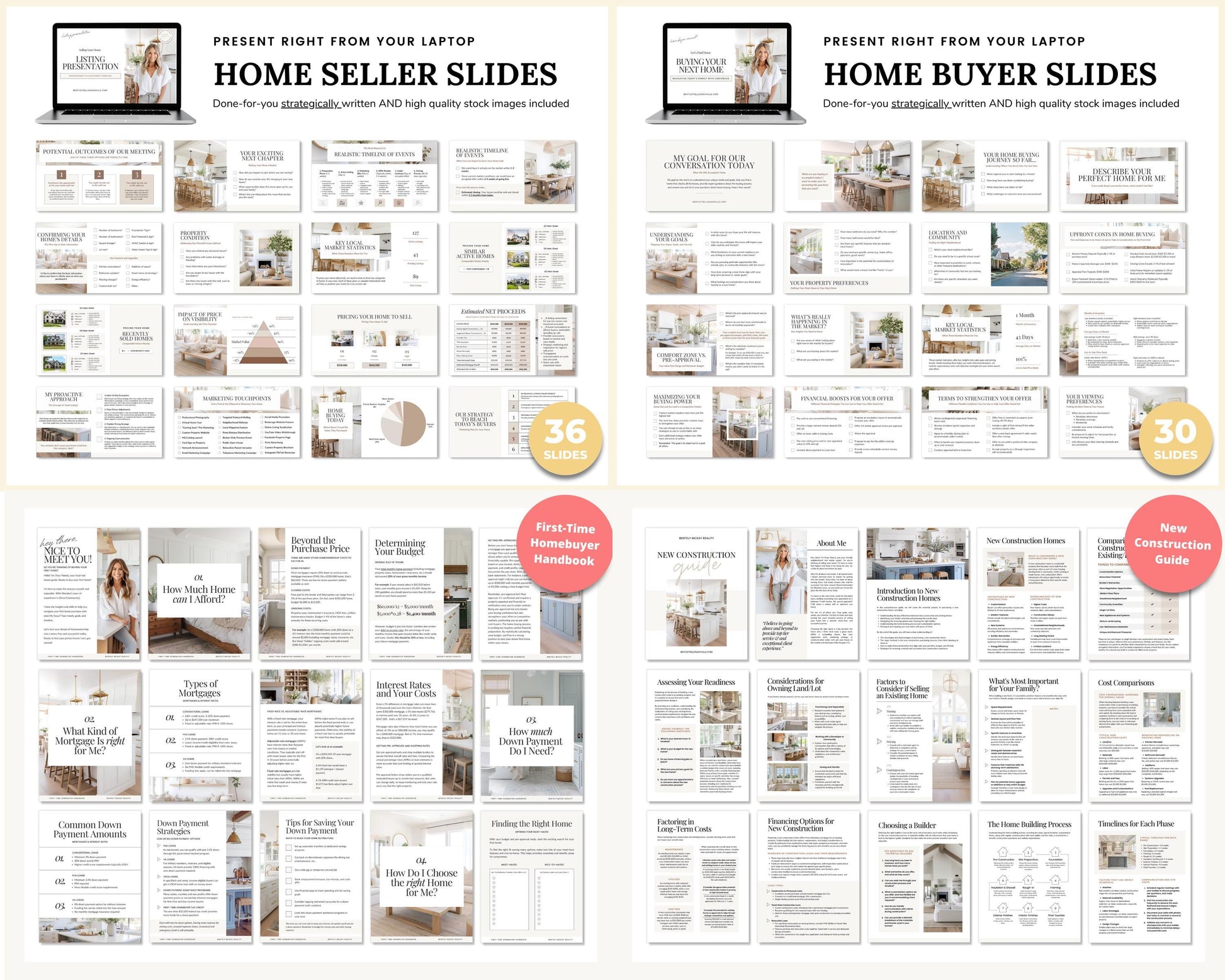 Real Estate Client Guide Bundle | Real Estate Marketing | Seller Guides | Buyer Guides | Seller Guides | Real Estate Client Guides | Canva