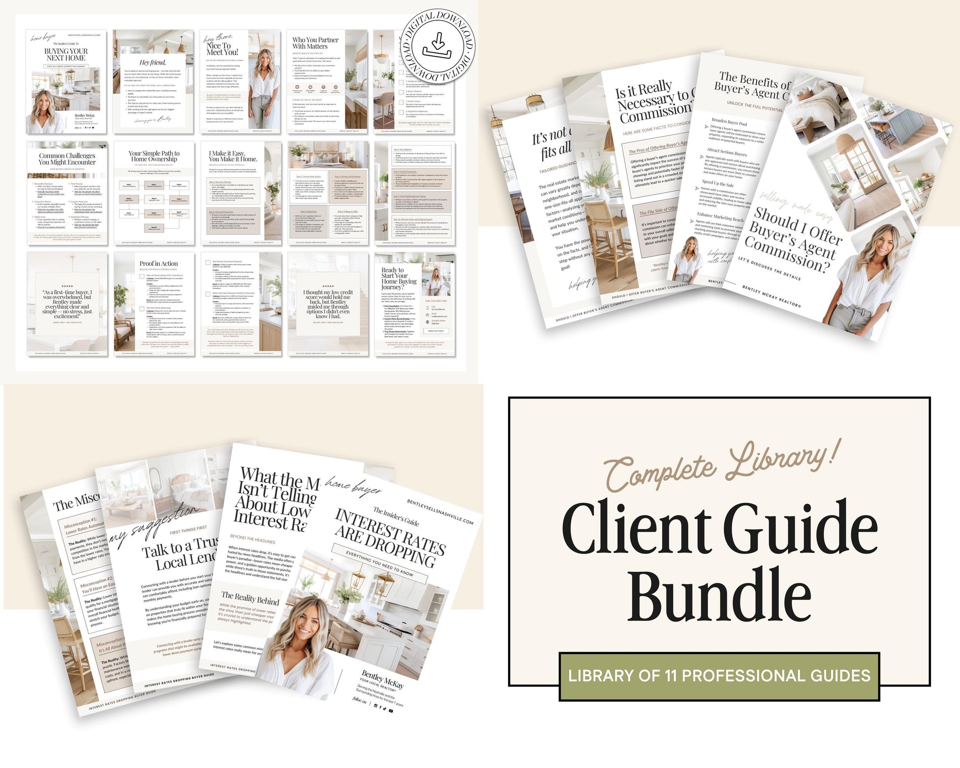Real Estate Client Guide Bundle | Real Estate Marketing | Seller Guides | Buyer Guides | Seller Guides | Real Estate Client Guides | Canva