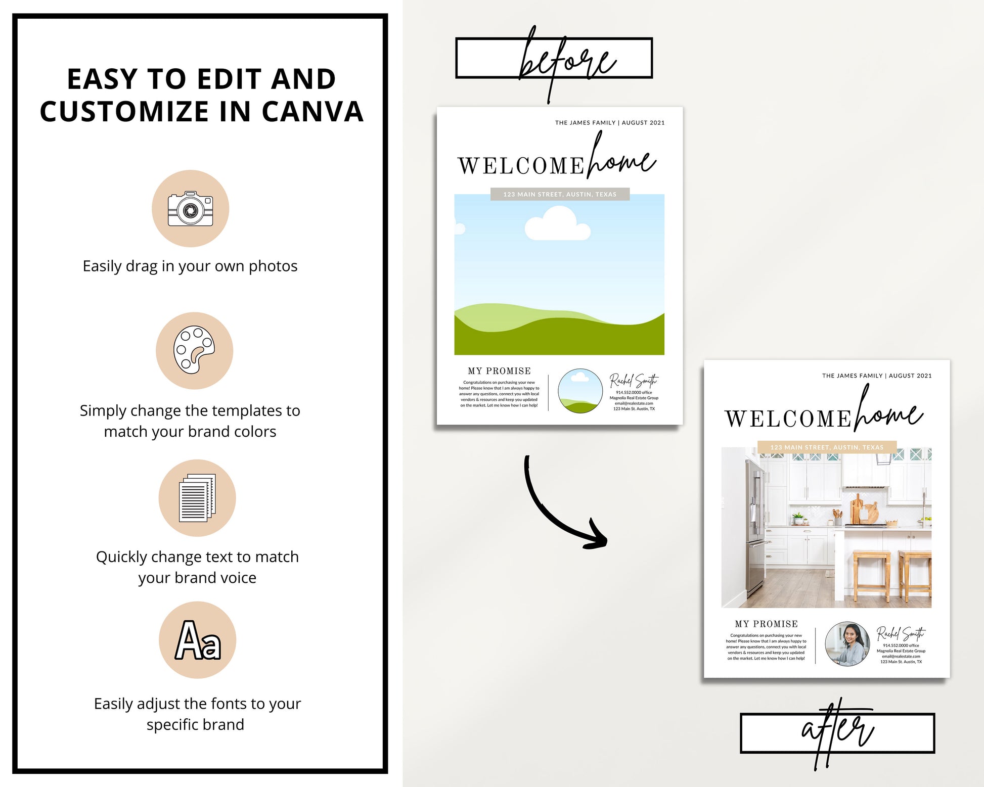 Real Estate Client Closing Guide Exit Packet | New Home Binder | Buyer Packet | Real Estate Marketing |Real Estate Home Buyer Canva Template