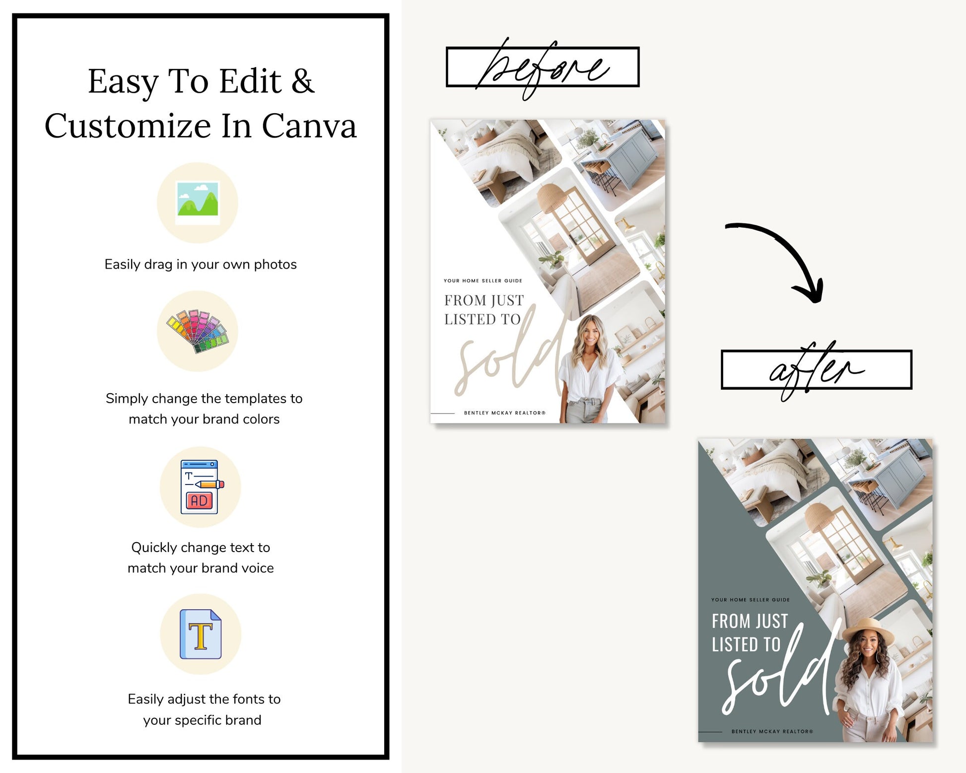 Real Estate Listing Presentation | Digital Listing Presentation | Printable Home Seller Guide | Pre-Listing Guide | Real Estate Marketing