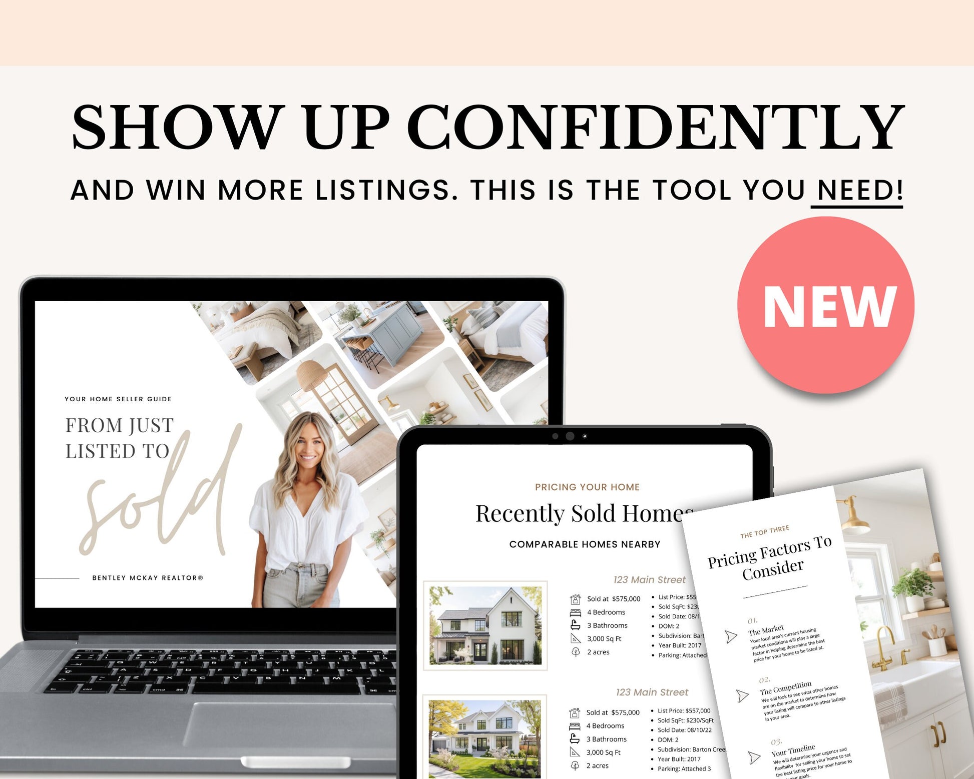 Real Estate Listing Presentation | Digital Listing Presentation | Printable Home Seller Guide | Pre-Listing Guide | Real Estate Marketing