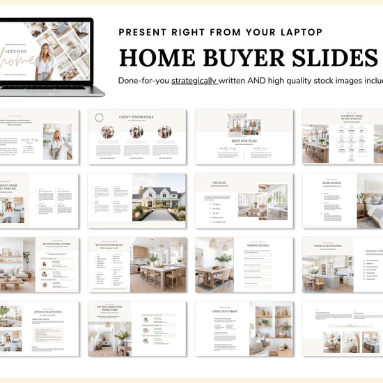 Real Estate Seller Guide & Home Buyer Guide Bundle | Presentation Slides | Real Estate Marketing | Home Seller Guide | CMA Packet | Canva