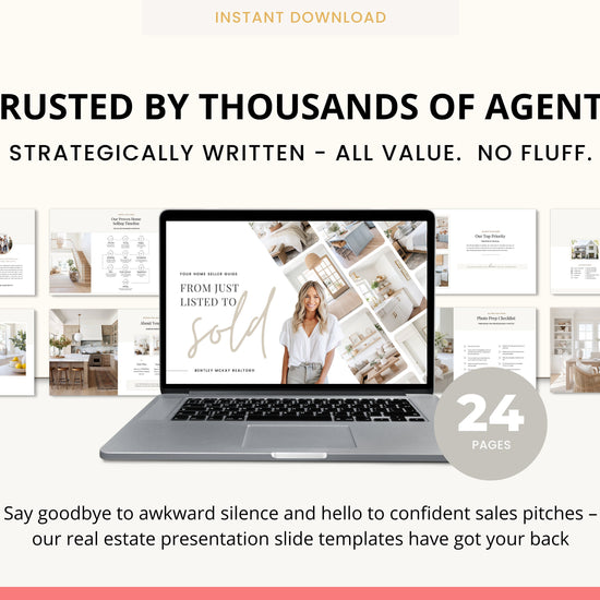 Real Estate Seller Guide & Home Buyer Guide Bundle | Presentation Slides | Real Estate Marketing | Home Seller Guide | CMA Packet | Canva