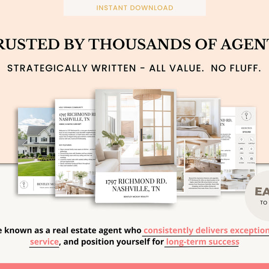 Real Estate Brochure | Property Brochure | Open House Brochure | For Sale Flyer | Listing Flyer | Real Estate Marketing | Brochure Template