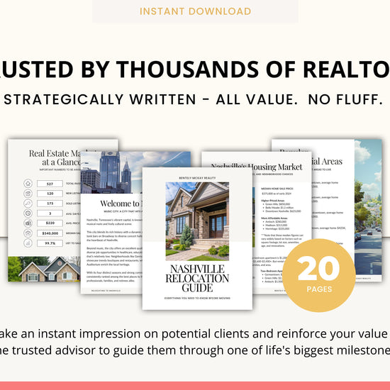 Real Estate Relocation Guide | Relocation Tool | City Welcome Template | Lead Magnet | Community Guide | Local City Guide | Real Estate