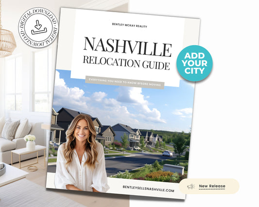 Real Estate Relocation Packet | City Welcome Guide | Lead Magnet | Realtor Marketing | Local Guide Template | City Guide Lead Magnet | Canva