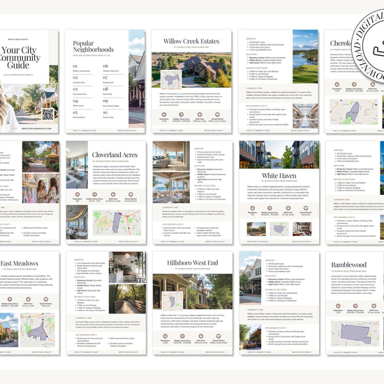 Local Community Guide | Neighborhood Guide | Real Estate Local Guide Template | Real Estate Community Guide | Community City Guide | Canva