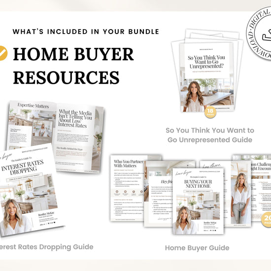 NAR Settlement Real Estate Agent Bundle | Home Buyer & Seller Guide | Benefits of Using a Buyers Agent | Commission |Interest Rates Dropping