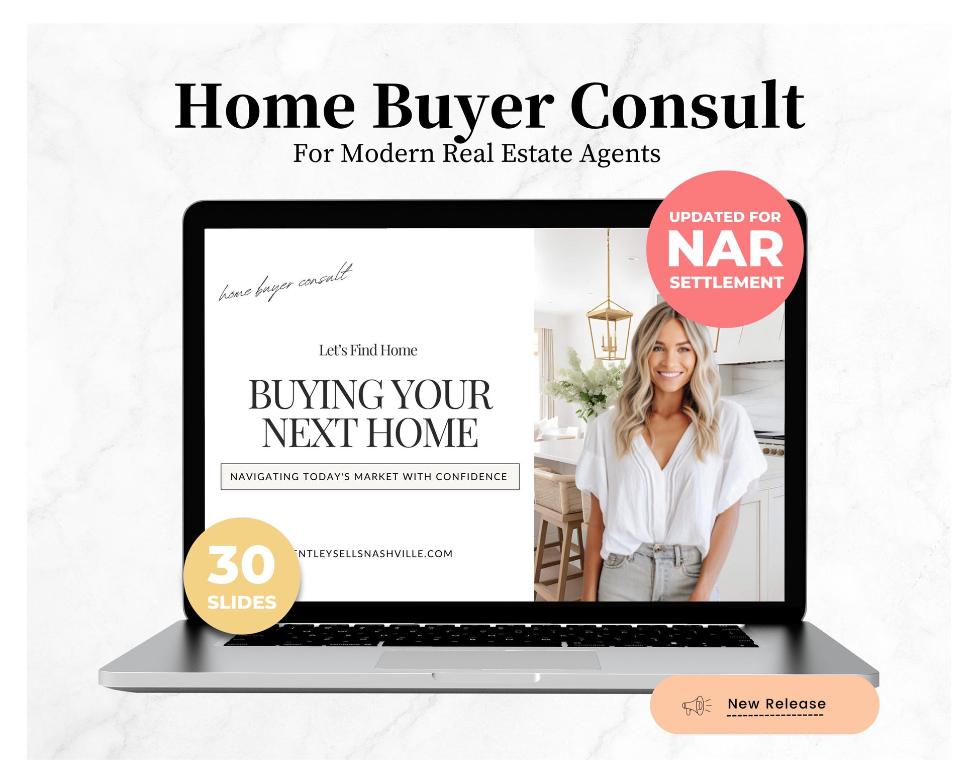 Real Estate Home Buyer Consult | NAR Settlement | Real Estate Marketing | Real Estate Canva Template | Buyer Roadmap | 30 Editable Slides