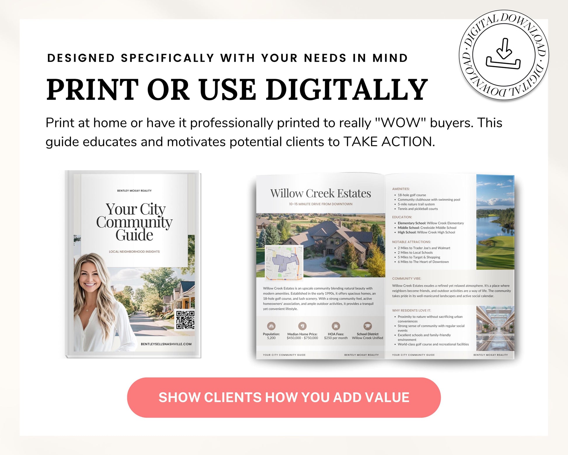 Neighborhood Guide | Community Guide | Real Estate Local Guide Template | Real Estate Community Guide | Local Community City Guide | Canva