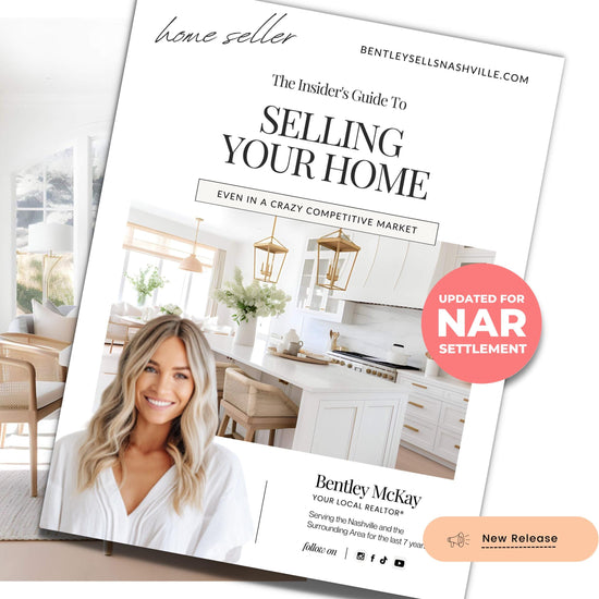 Real Estate Seller Guide | NAR Settlement | Real Estate Marketing | Real Estate Canva Template | Seller Roadmap | Prelisting Packet Canva