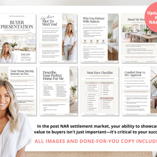 Real Estate Home Buyer Presentation | NAR Settlement | Real Estate Marketing | Real Estate Canva Template | Buyer Consultation | Home Buyer