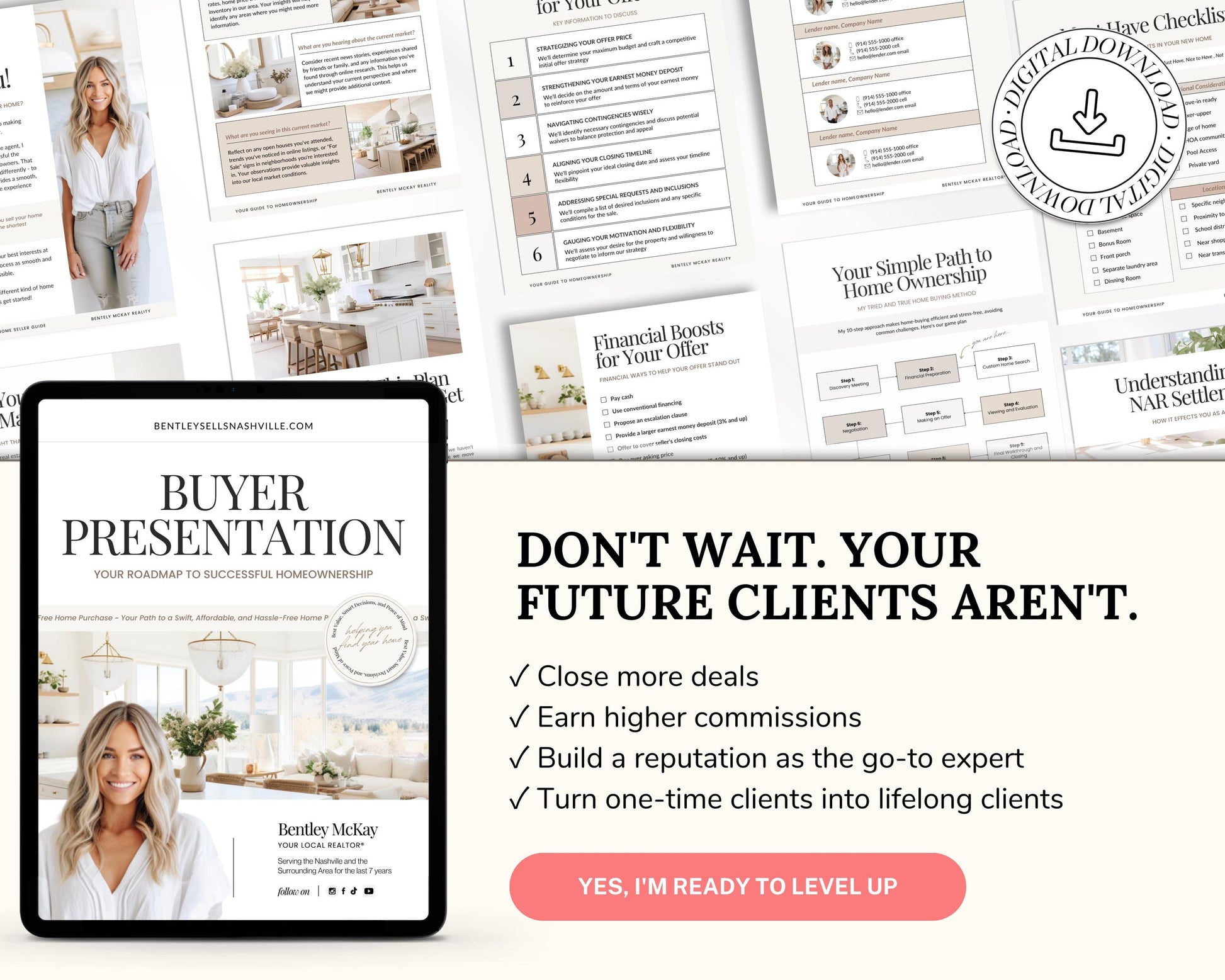 Real Estate Home Buyer Presentation | NAR Settlement | Real Estate Marketing | Real Estate Canva Template | Buyer Consultation | Home Buyer