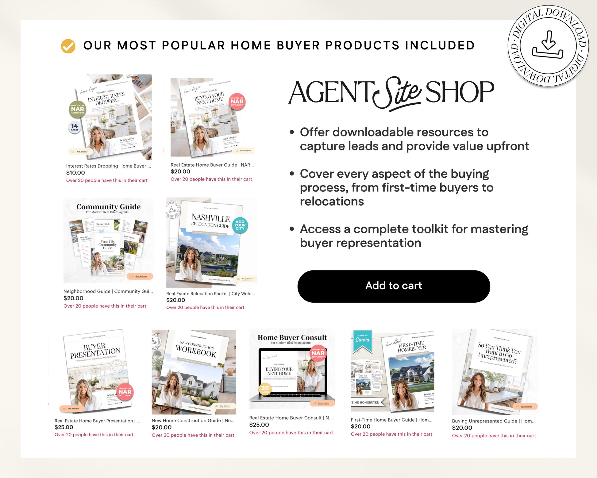 Buyer's Agent Real Estate Bundle | Home Buyer Guides | Benefits of Using a Buyer Agent | NAR Settlement | Digital Download | Buyer's Agent