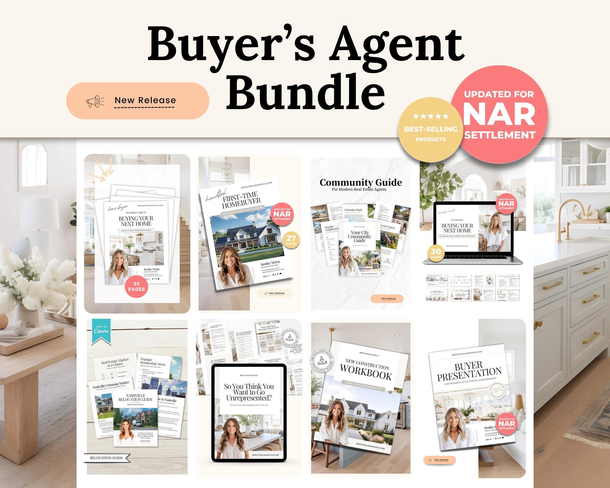 Real Estate Buyer&#39;s Agent Bundle | NAR Settlement | Buyer&#39;s Agent Bundle | Home Buyer Guides | First-Time Home Buyer | Relocation Guides |