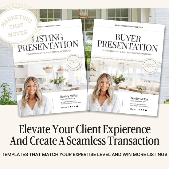 Real Estate Seller Guide & Home Buyer Presentation Bundle | Real Estate Marketing | Home Buyer Presentation | Listing Presentation | Canva