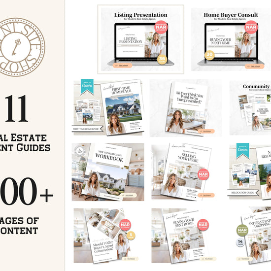 Real Estate Client Guide Bundle | Real Estate Marketing | Seller Guides | Buyer Guides | Seller Guides | Real Estate Client Guides | Canva