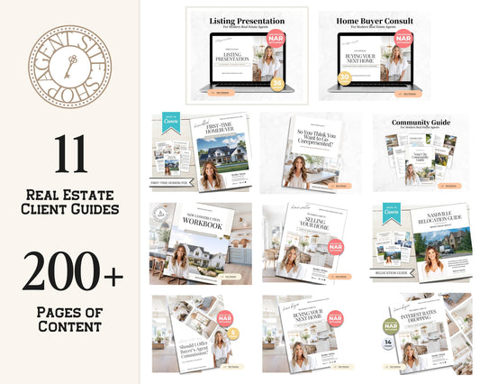 Real Estate Client Guide Bundle | Real Estate Marketing | Seller Guides | Buyer Guides | Seller Guides | Real Estate Client Guides | Canva