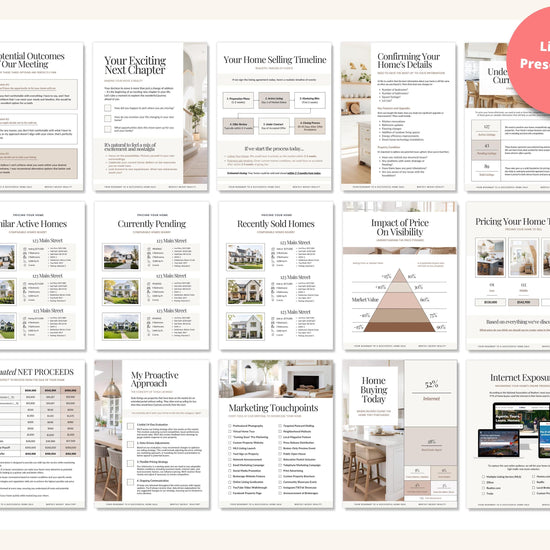 Real Estate Seller Guide & Home Buyer Presentation Bundle | Real Estate Marketing | Home Buyer Presentation | Listing Presentation | Canva