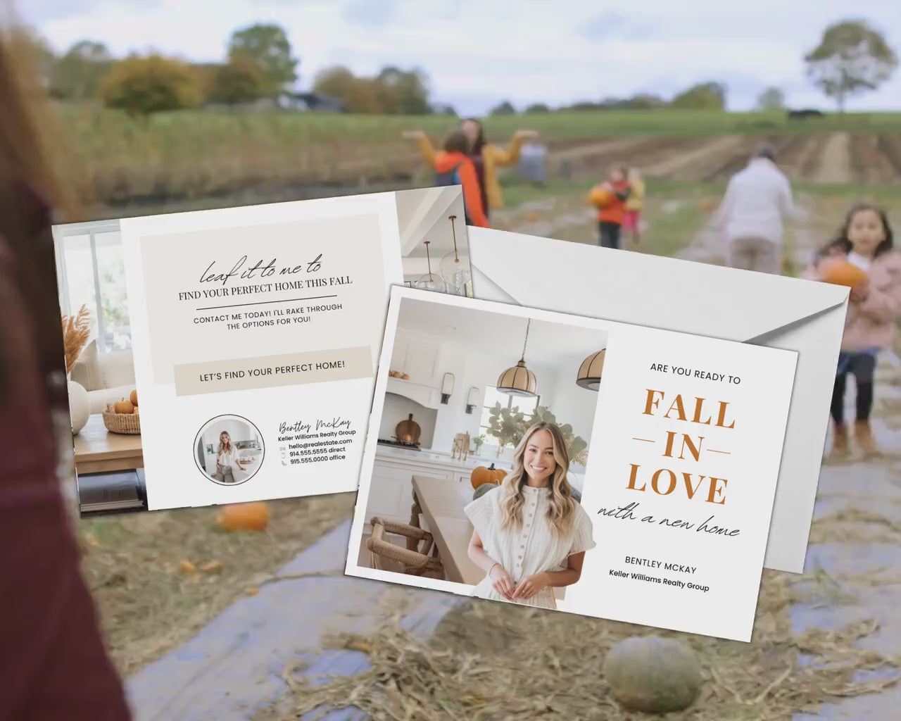 Real Estate Fall Postcard | Pumpkin Spice Real Estate | Real Estate Marketing | Fall Newsletter | Autumn Mailer | Fall Farming Card | Canva