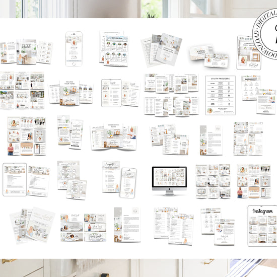Ultimate Real Estate Marketing Templates Bundle | Seller Guide | Buyer Guide | Real Estate Flyers | Real Estate Social Media Posts | Canva