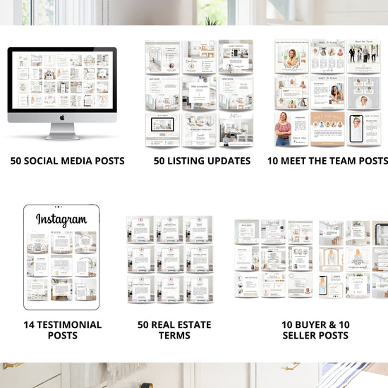 Ultimate Real Estate Marketing Templates Bundle | Seller Guide | Buyer Guide | Real Estate Flyers | Real Estate Social Media Posts | Canva