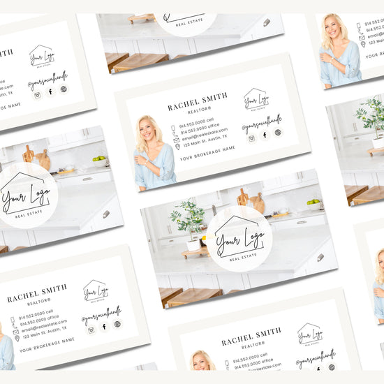 Real Estate Business Card Canva Template | Two-Sided | Real Estate Business Card | Entrepreneur | Interior Designer | Photographer | Vol 11