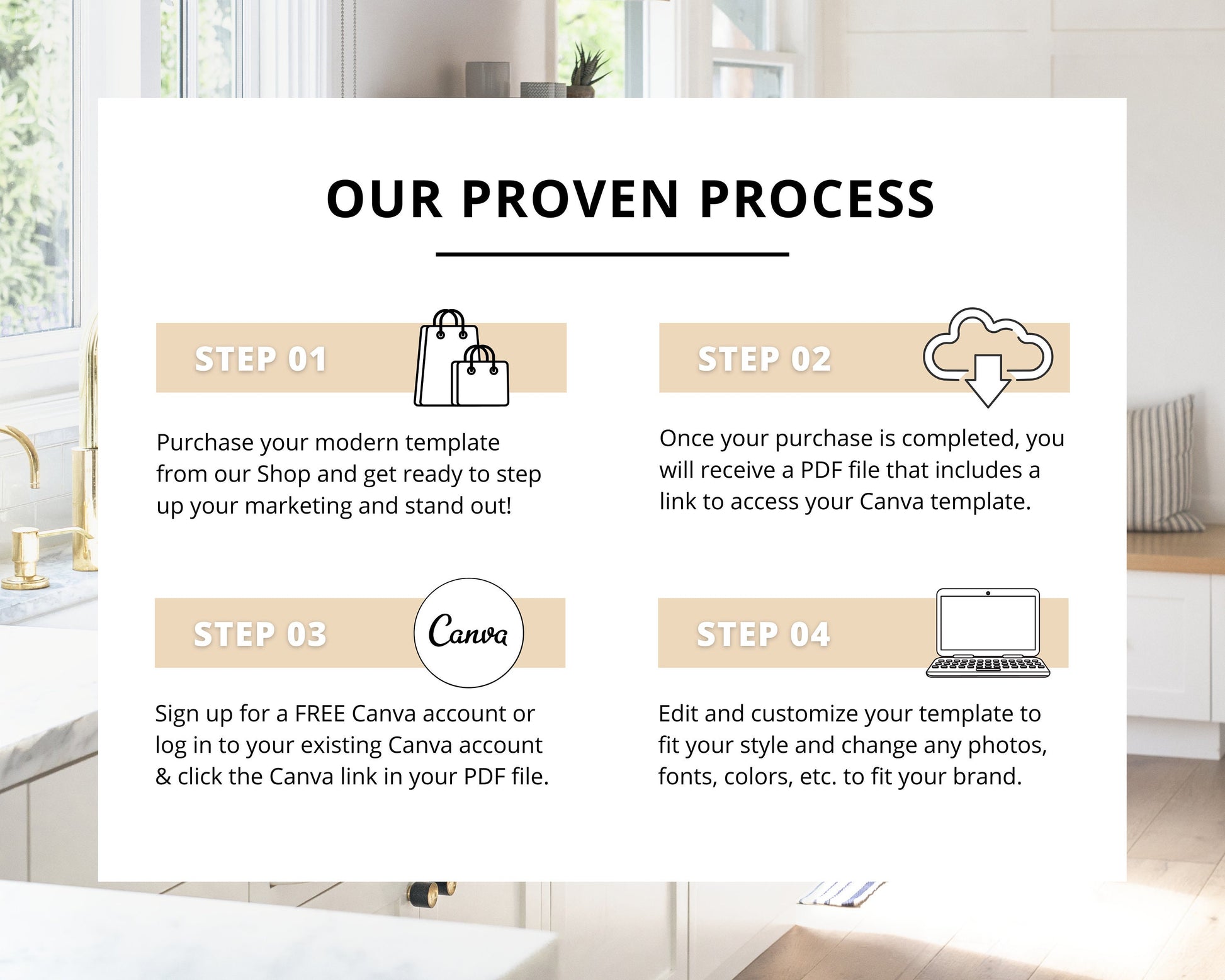 Home Buying Flyer | Buyer Roadmap Guide | Home Buying Timeline | Real Estate Marketing Material | Modern Marketing Template |Canva Template