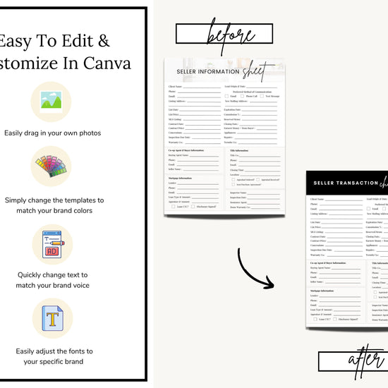 Buyer & Seller Information Sheet | Client Info | Client In-take Sheet | Real Estate Information Sheet | Client Transaction Form | New Client