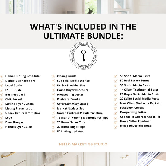 Ultimate Real Estate Marketing Templates Bundle | Seller Guide | Buyer Guide | Real Estate Flyers | Real Estate Social Media Posts | Canva