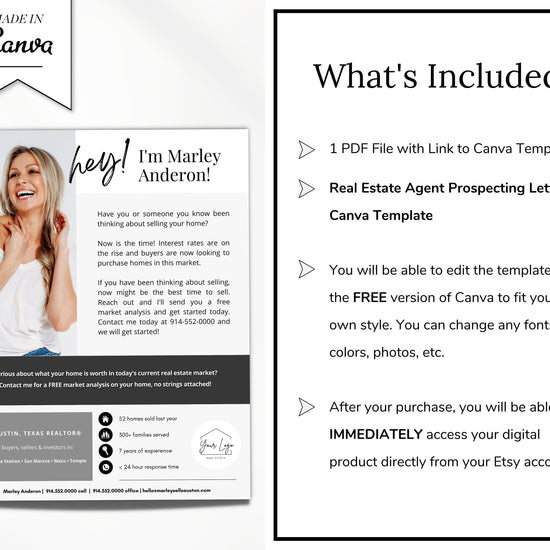 Real Estate Prospecting Flyer | Interest Rates Increase | Real Estate Marketing | Canva Template | Real Estate Template | New Agent Flyer