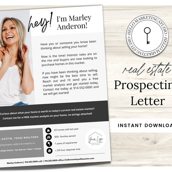 Real Estate Prospecting Flyer | Interest Rates Increase | Real Estate Marketing | Canva Template | Real Estate Template | New Agent Flyer