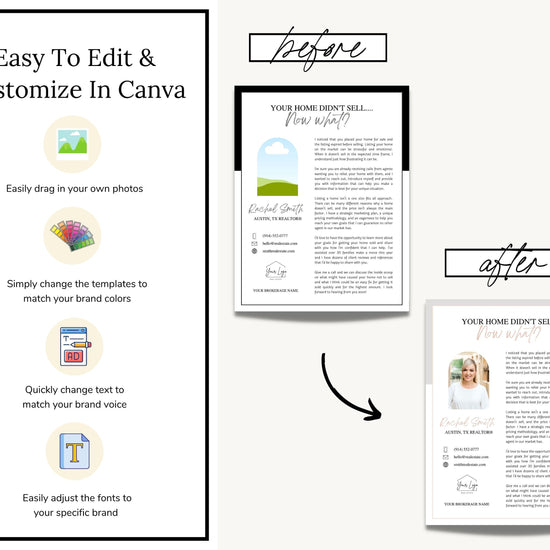Real Estate Expired Listing Flyer | Real Estate Marketing | Canva Template | Real Estate Template | New Agent Flyer | Real Estate Postcard