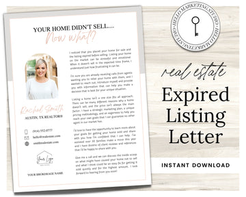 Real Estate Expired Listing Flyer | Real Estate Marketing | Canva Template | Real Estate Template | New Agent Flyer | Real Estate Postcard