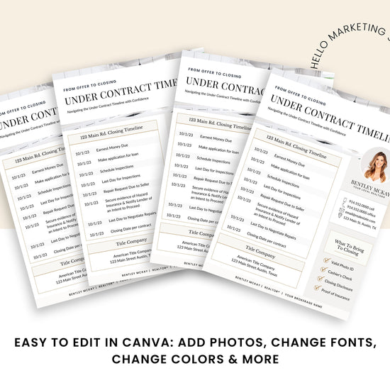 Under Contract Checklist for Real Estate | Real Estate Template | Real Estate Home Buyer | Real Estate Checklist | Buyer Checklist | Buyer