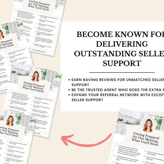 Real Estate Pre-Listing Checklist | Pre-Listing Checklist | Seller Resource | Pre Listing Seller Checklist | Real Estate Marketing Resource