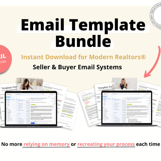 21 Seller & 17 Buyer Email Templates | Real Estate Agents | Buyer Agent System | Email Templates | Real Estate Email System | Buy and Sell