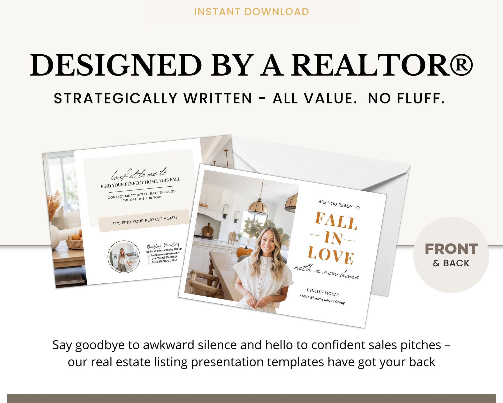 Real Estate Fall Postcard | Pumpkin Spice Real Estate | Real Estate Marketing | Fall Newsletter | Autumn Mailer | Fall Farming Card | Canva