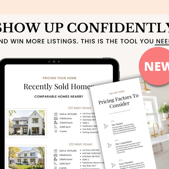 Real Estate Listing Presentation | Real Estate Marketing | Home Seller Guide | Listing Packet | CMA Packet | Prelisting Packet Canva | Buyer