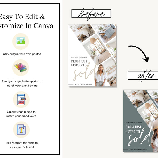 Real Estate Listing Presentation | Digital Listing Presentation | Printable Home Seller Guide | Pre-Listing Guide | Real Estate Marketing