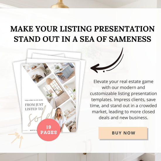 Real Estate Listing Presentation | Digital Listing Presentation | Printable Home Seller Guide | Pre-Listing Guide | Real Estate Marketing