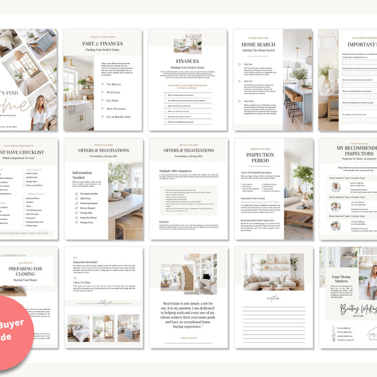 Real Estate Seller Guide & Home Buyer Guide Bundle | Real Estate Marketing | Home Seller Guide | CMA Packet | Listing Presentation | Canva