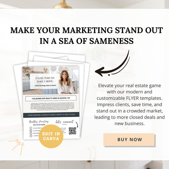 New Brokerage Flyer | Changing Brokerages Announcement | Editable Canva | Real Estate Marketing | Modern Agent New Brokerage Flyer | Canva