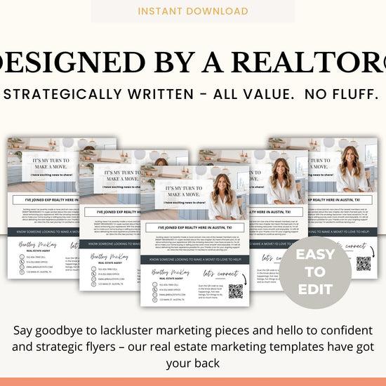 New Brokerage Flyer | Changing Brokerages Announcement | Editable Canva | Real Estate Marketing | Modern Agent New Brokerage Flyer | Canva