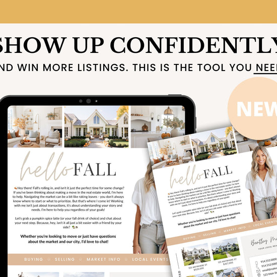 Fall Real Estate Flyer | Real Estate Marketing | Canva Template | Real Estate Template | Autumn | Real Estate Post | Pumpkin Spice | Card