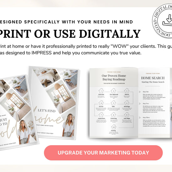 Real Estate Seller Guide & Home Buyer Guide Bundle | Real Estate Marketing | Home Seller Guide | CMA Packet | Listing Presentation | Canva
