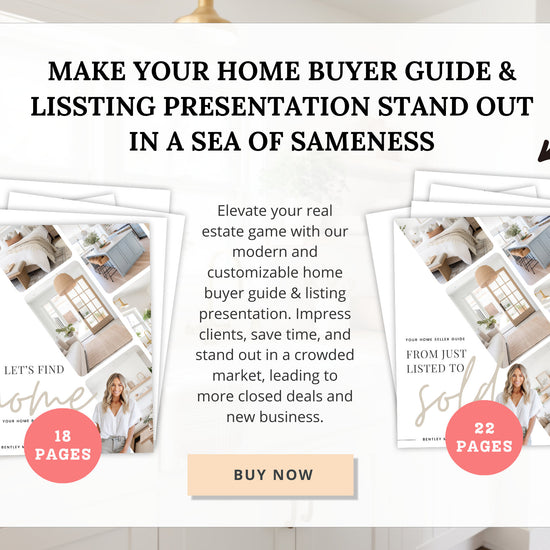 Real Estate Seller Guide & Home Buyer Guide Bundle | Real Estate Marketing | Home Seller Guide | CMA Packet | Listing Presentation | Canva
