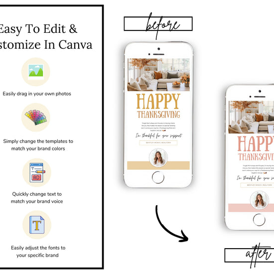 Fall Digital Textable Card for Real Estate| Textable Pumpkin Spice | Fall Real Estate Marketing | Autumn | Canva Real Estate Marketing