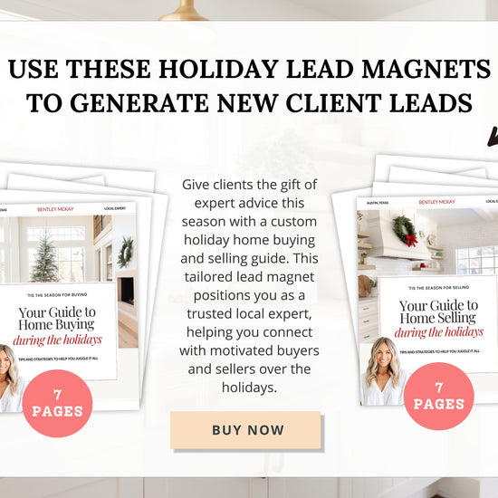 Holidays Real Estate Seller Guide & Home Buyer Guide Bundle | Real Estate Marketing | Home Seller Guide | Lead Magnets | Holiday Lead Generation | Holiday Home Seller and Buyer Lead Magnets